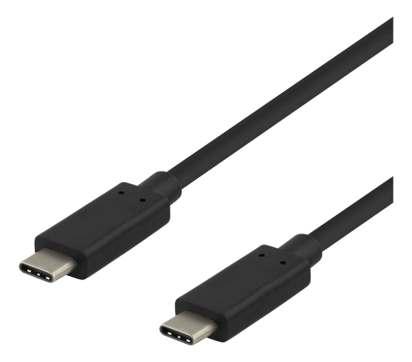 USB-C cable, 0.5m, USB 3.1 Gen 2, 10 Gbps, 60W, black