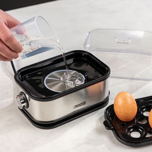 Eggkoker 6 egg 400 watt rustfritt stål