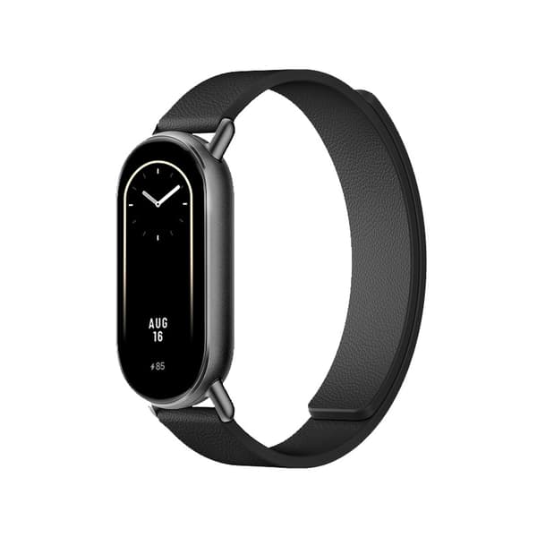 Læderrem til Xiaomi Band 8/9 - Magnetisk Black