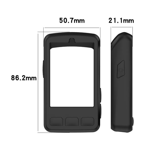 Silikonskyddsfodral för Wahoo ELEMNT BOLT V3 & BOLT3 - Optimalt skydd för din cykeldator Black