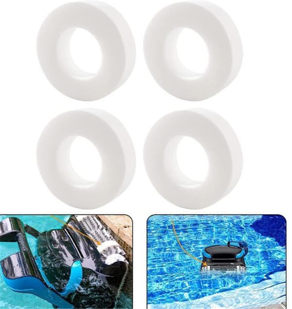 4-Pack erstatningsskrubberhjul til Dolphin Pool Cleaners