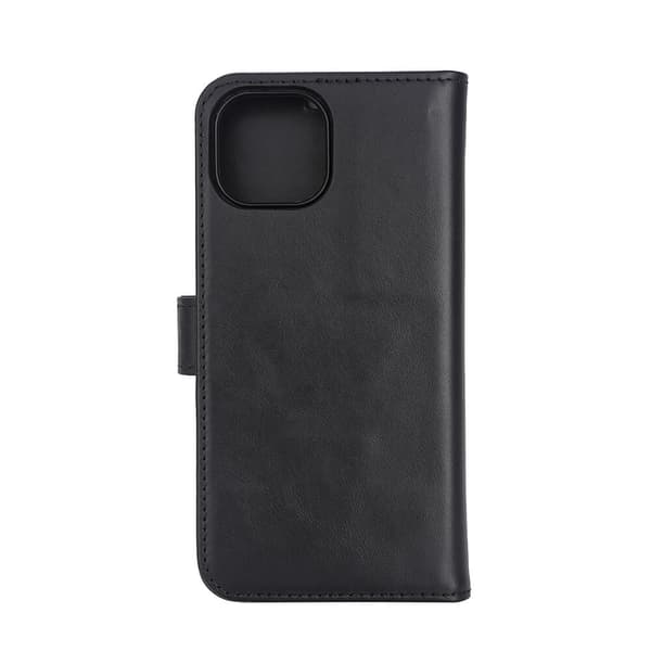 Wallet Case 2i1 Anti-stråling Læder MagS Sort - iPhone 15