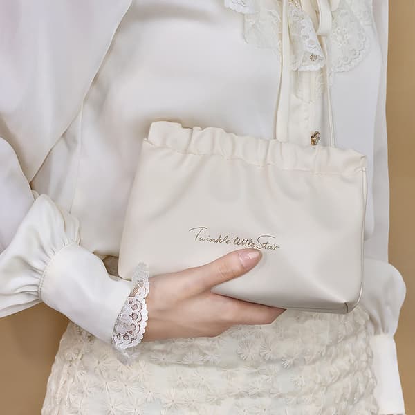 Lille Makeup Taske Læbestift Organizer White L