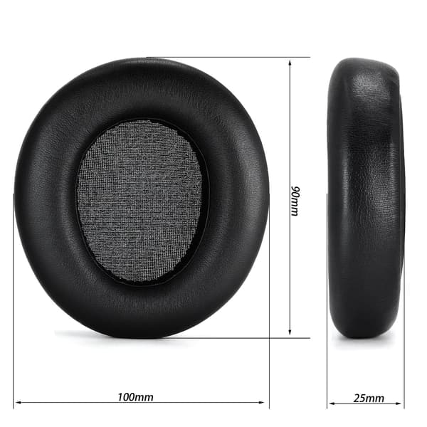 2 stk. ørepuder - Udskiftningspuder til SteelSeries Arctis Nova Pro Wired, Nova 7, Nova 3, Nova 1 headset Black