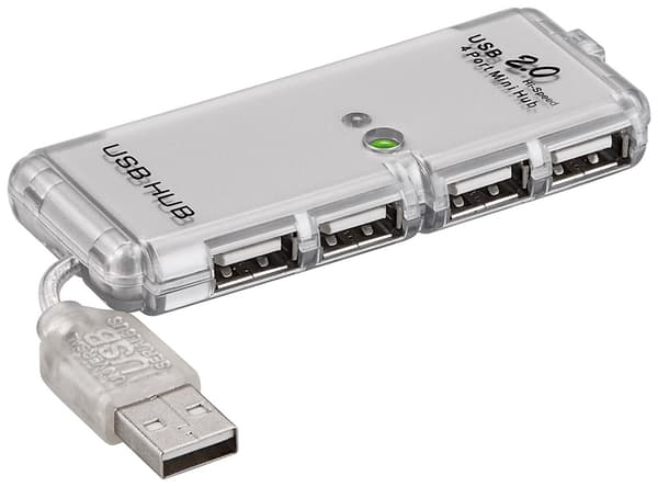 4-ports USB-hub USB 2.0 Hi-Speed
