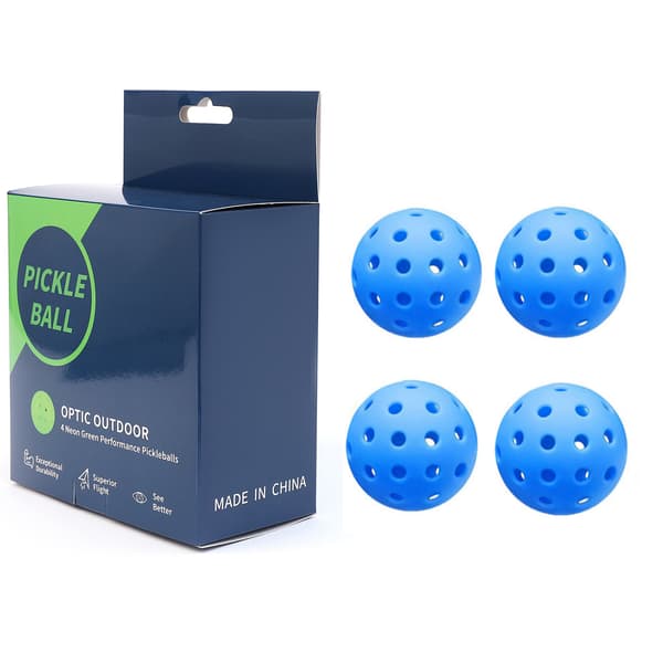 40-håls pickleballs för utomhusträning 4-pack Blue