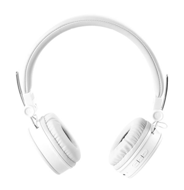 BT200 Foldable on-ear BT headset, 3.5 mm, white