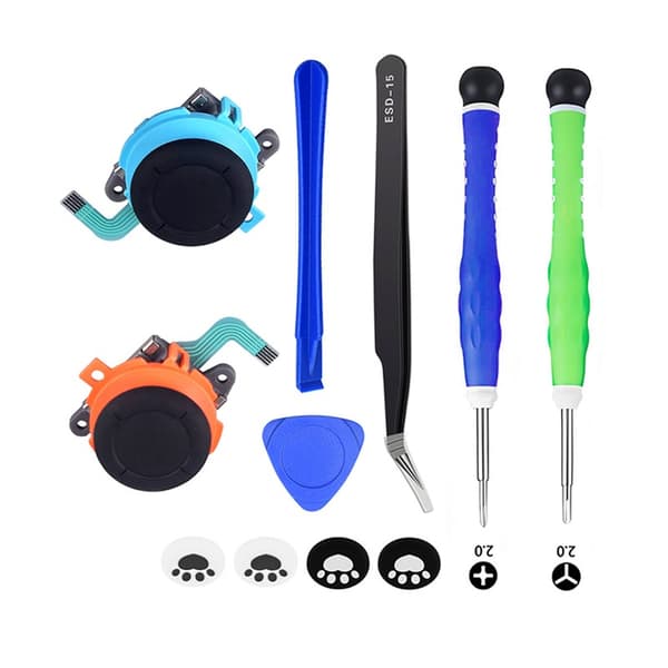 SWITCH2 Joystick Reparasjonssett 11 i 1 - Fiks Kontrollerproblemene Dine