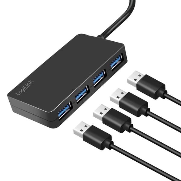 USB 3.0-hub (3.2 Gen1) 4 USB-A-portar