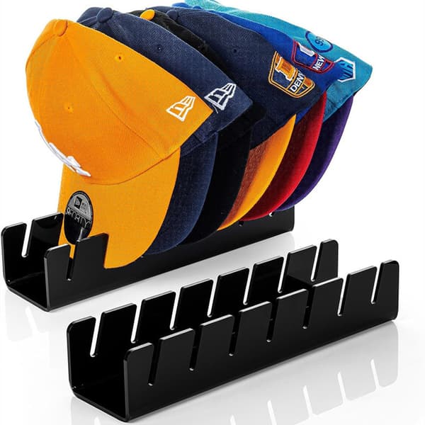 Baseballcaps-organisator, 2-pakning Black