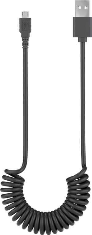 Mikro USB opladnings- og synkroniseringskabel, spiralkabel