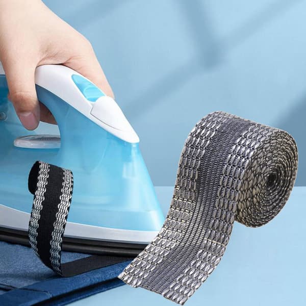 Strykbart fållband Grey 5 m