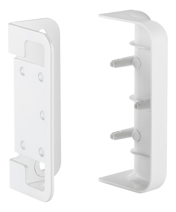 OFFICE wall mounting plate  slatwall panel (DELO0151) white