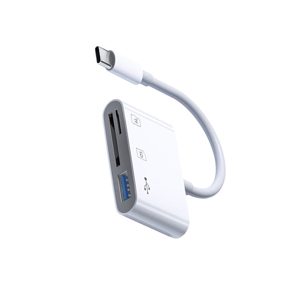 3-i-1 Kortläsare, USB-C till SD/TF/USB
