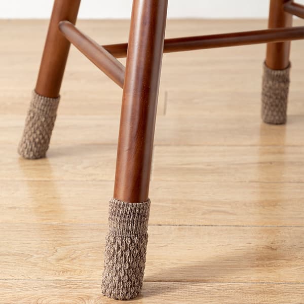 Stickade Stolstrumpor / Möbeltassar, 16-pack Khaki
