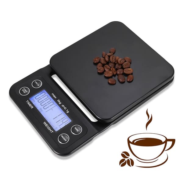 Digital köksvåg / kaffevåg 3 kg/0.1 g precision Black