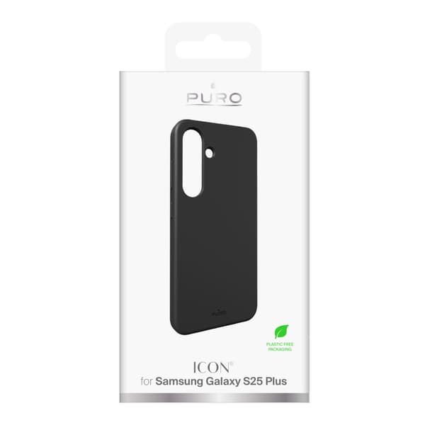 Samsung Galaxy S25+ silicone cover ICON, black