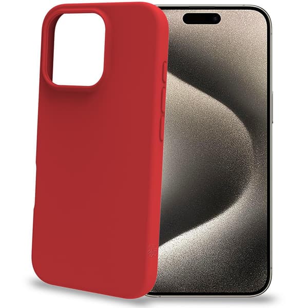 Cromo Soft gummideksel iPhone 16 Pro Red