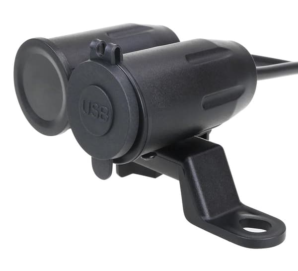 3.1A Dubbel USB Laddare - Spänning- & Temperaturmätare Black+Red