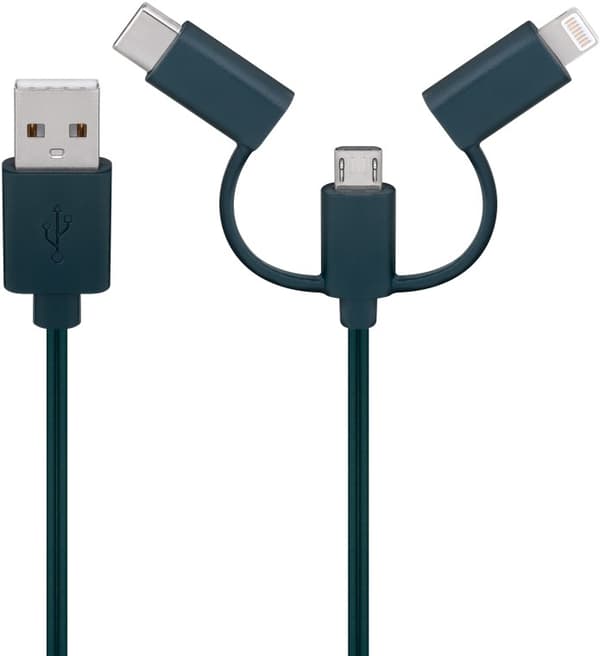 USB-ladekabel for smarttelefon med LED-lys