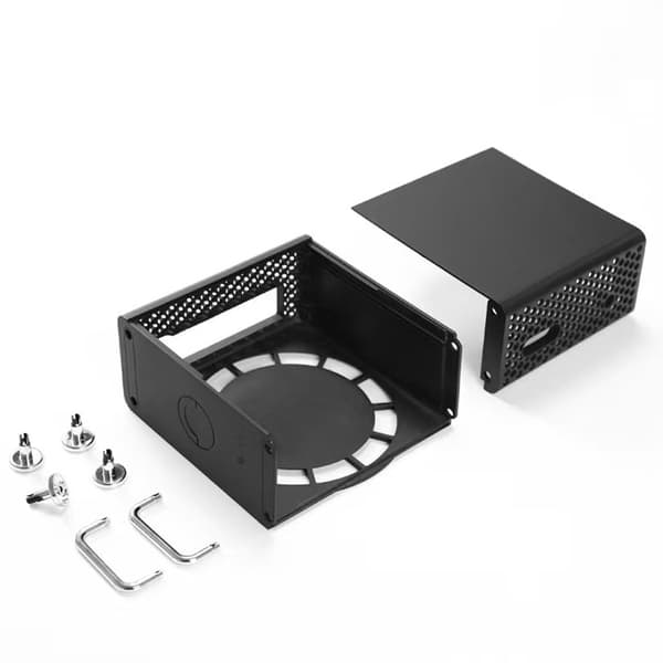 Beskyttende etui og stativ til Mac mini M4/Pro Black