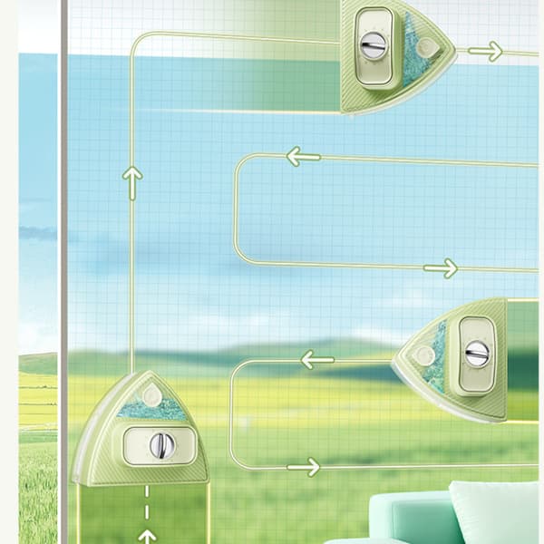 Magnetisk vinduesrenser til 3-30 mm glas tykkelse