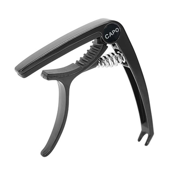 Gitar Capo i sinklegering for akustiske gitarer Black