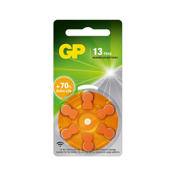 Høreapparatbatteri ZA13/PR48 6-Pakning