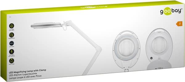 LED suurennuslamppu kiinnikkeellä, 8 W