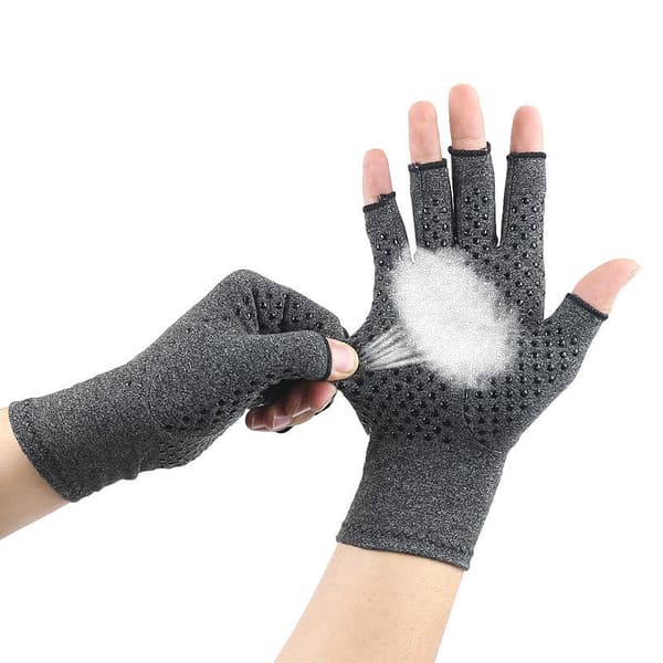 Kompressionshandsker Halvfinger 1 Par Grey S