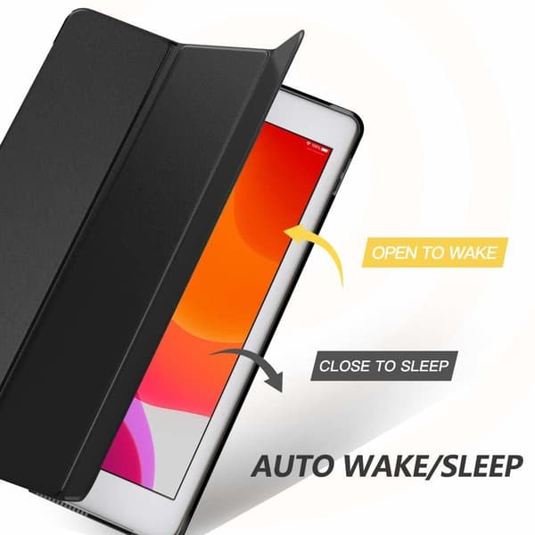 Smartdeksel til iPad 5/6 Air 1/2, sort stativ 9,7"
