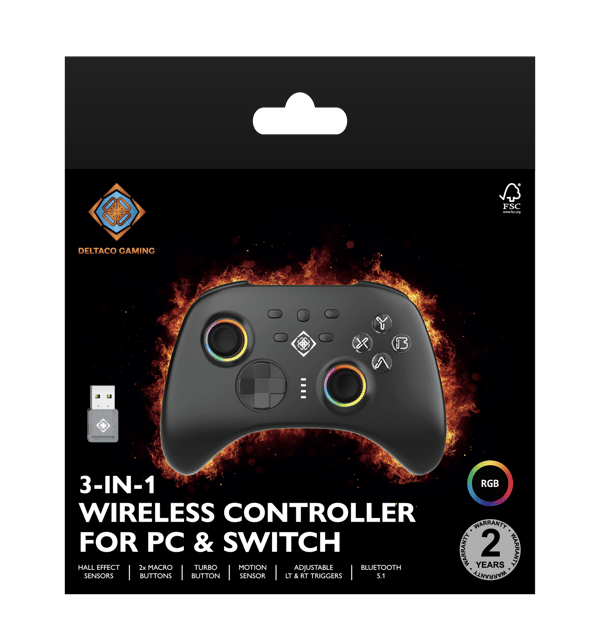 Trådlös PC & Switch handkontroll