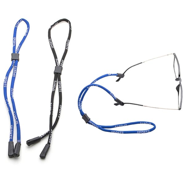 Justerbara Glasögonsnoddar - Svart / Blå, 2-pack