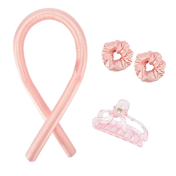 Krøllesæt - Krøllet hår uden varme Pink