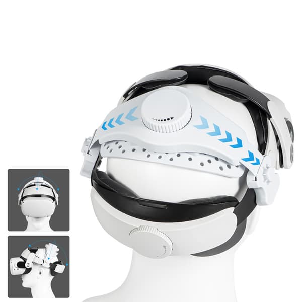 Justerbar huvudrem för VR-headset White