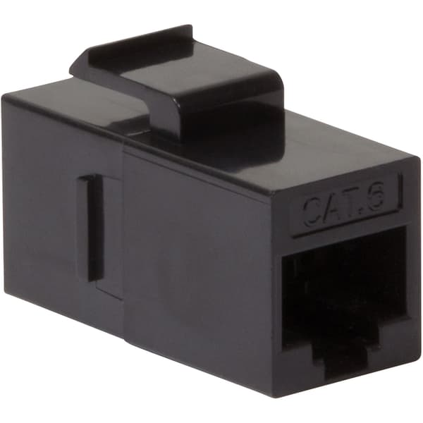 Keystone-kontakt Cat6 UTP 2xRJ45 Sort