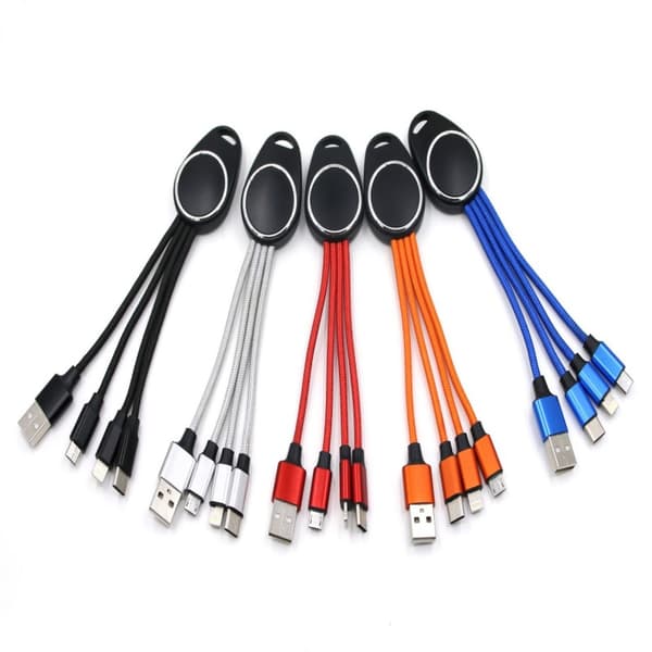 LED 5-in-1-avainnippu datakaapelilla Black