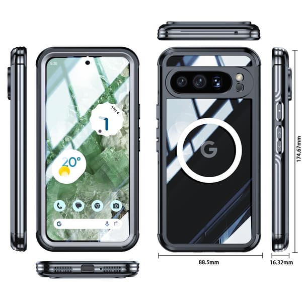Skyddsfodral med Stativ för Google Pixel 9 Pro XL Black Google Pixel 9 Pro