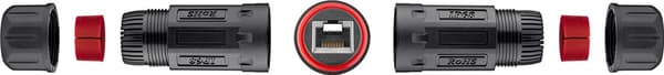 Outdoor (IP68) RJ45 modulbaseret forbindelse, CAT 6