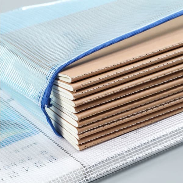 A4 dokumentpåsar plastfickor 12-pack Blue