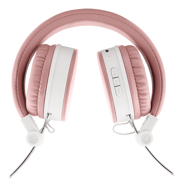Foldbar on-ear BT headset, 3,5 mm, lyserød