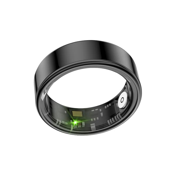 Smart Ring med 30 dagers batteritid, IP68 vanntett, hjertefrekvens, oksygennivå og søvnovervåking Black 11