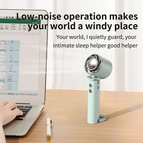 WT16 Bærbar Håndholdt Ventilator: Din Ultimative Kølepartner Green