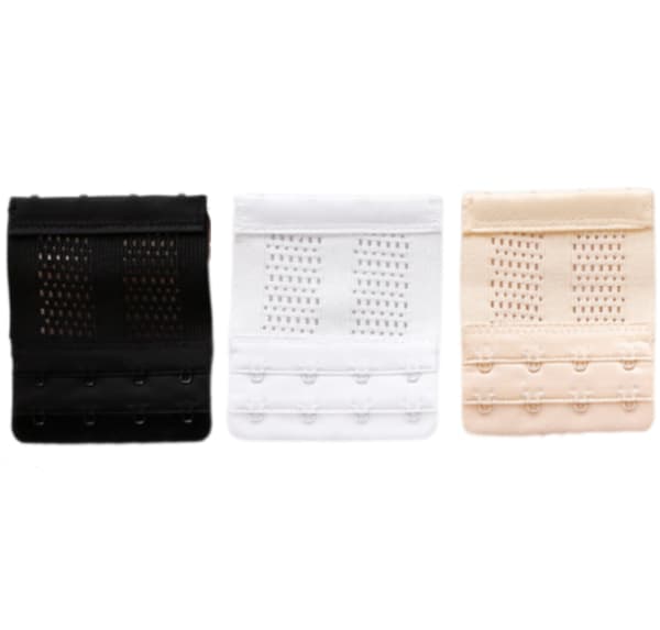 Elastisk BH-Förlängare 2 rader 4 krokar 3-pack