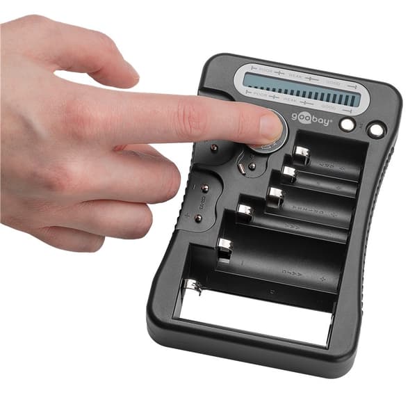 Batteritester med LCD-display