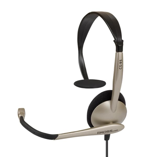 Kuulokkeet CS95 Mono On-Ear -mikrofonilla, USB, samppanja