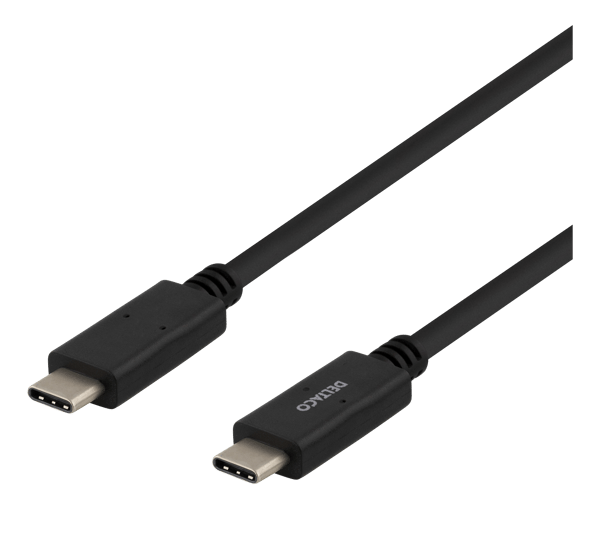 USB-C to USB-C cable, 1m, USB-IF certified, 5Gbit/s, black