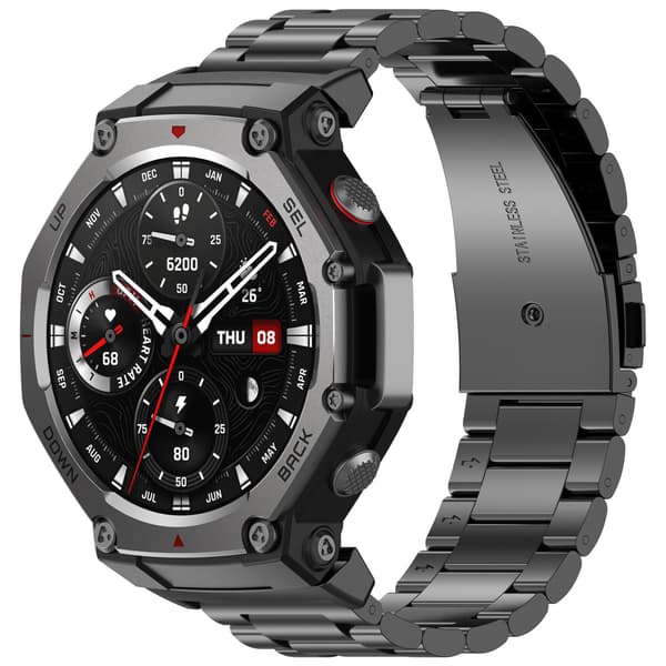 Rustfri stålurrem til Amazfit T-Rex 3 Black