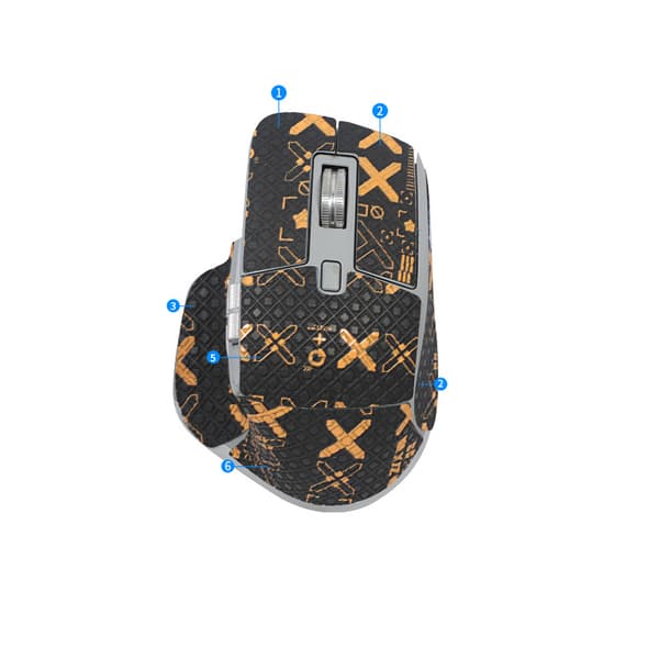 Forbedrede grepsmuseklistremerker for Logitech MX Master 3S Gold