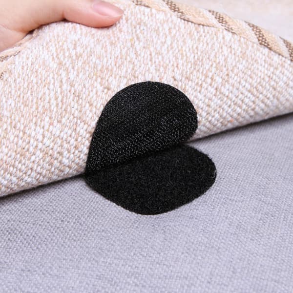 Selvklæbende velcro, 5-pak Black